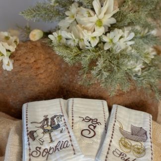 Carnival Custom Burp Cloths